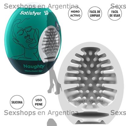Masturbador Egg Single naughty de suave textura